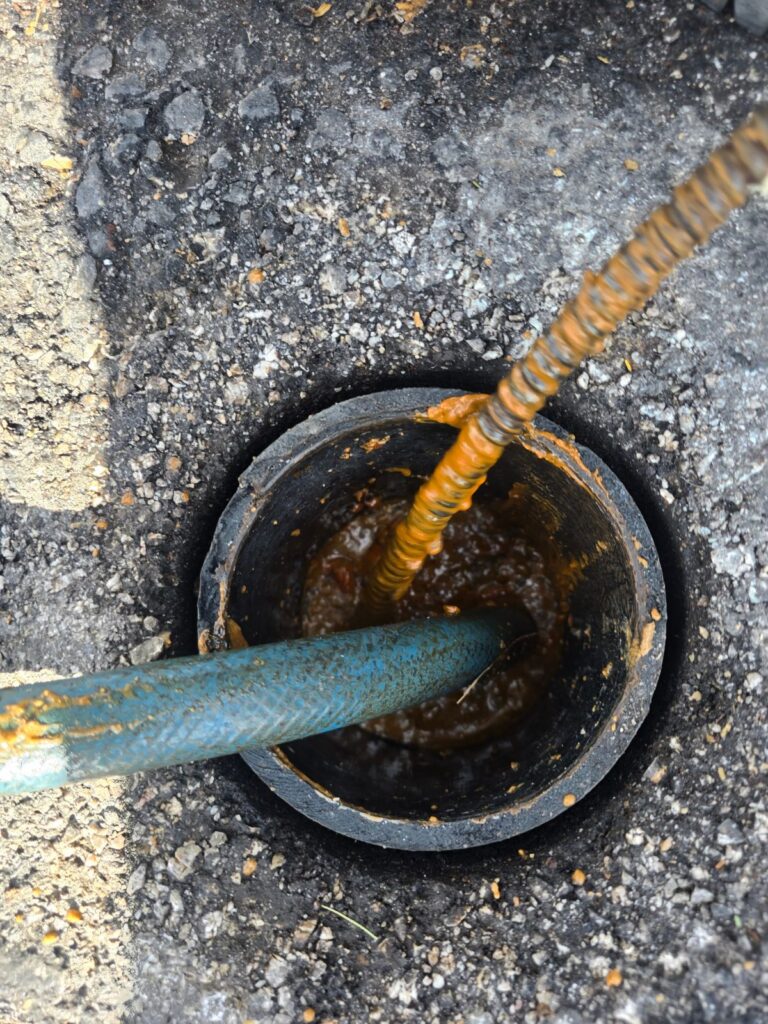 Sewer line cleanout jetting in Las Vegas